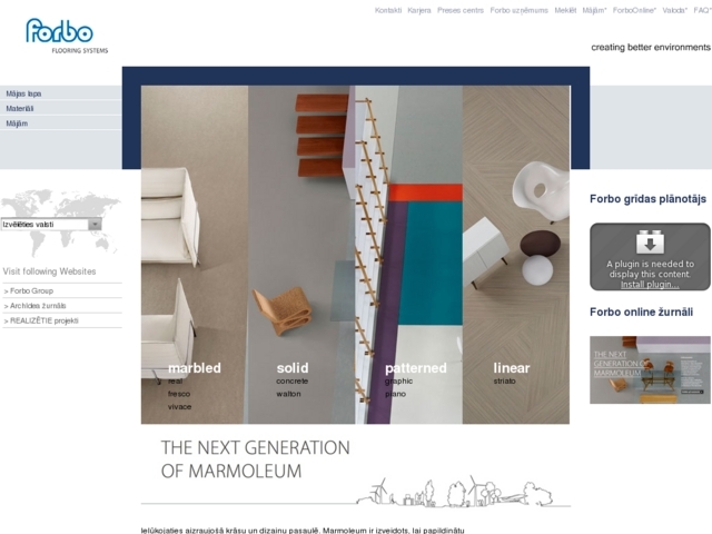 Forbo Flooring pārstāvniecība Baltijas valstīs, 